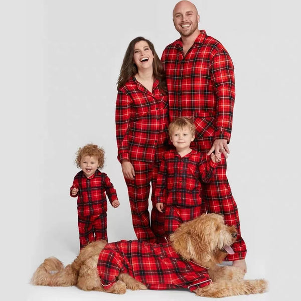 Classic Red Plaid Pajamas Christmas Family Matching Outfits