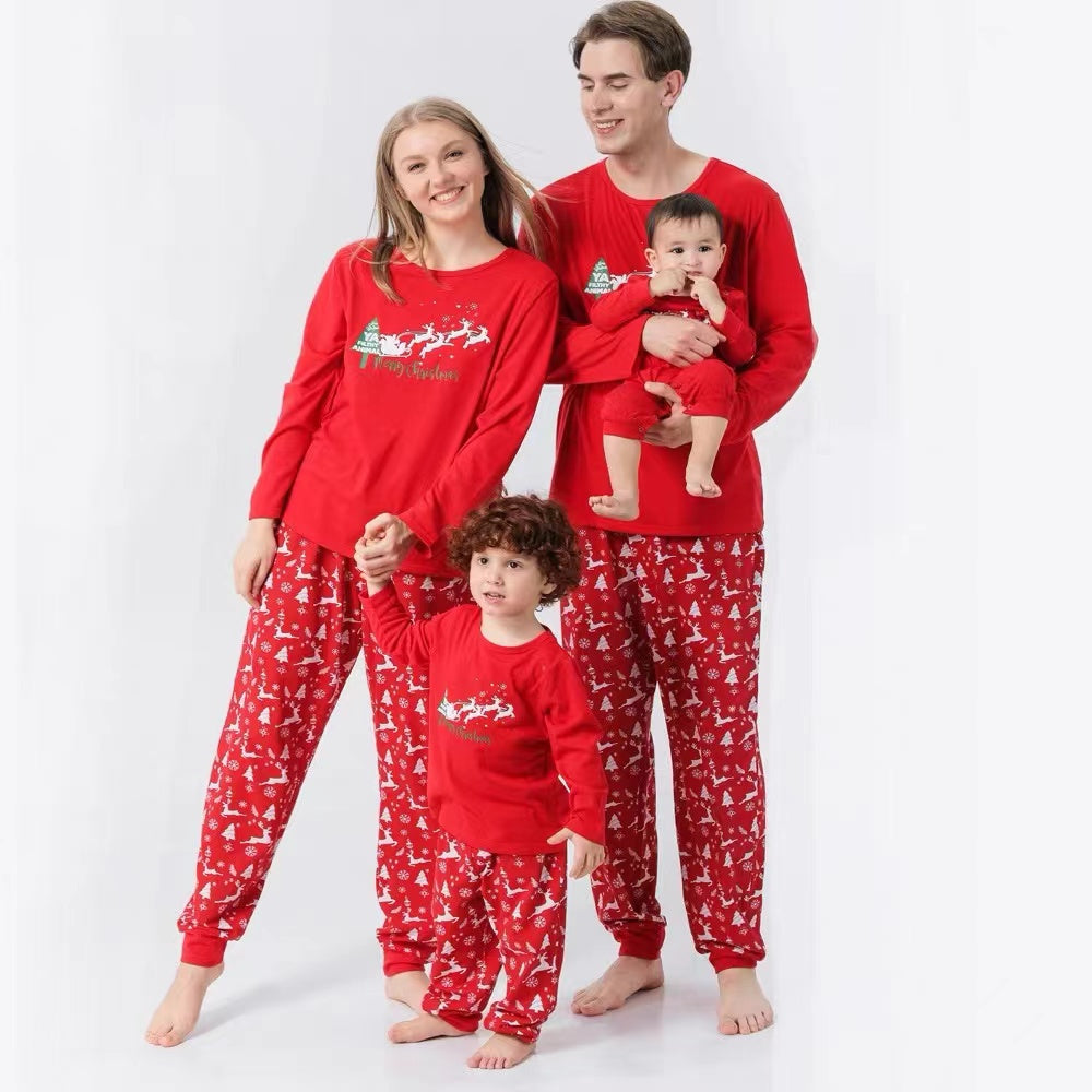 Merry Christmas White Snow Family Matching Outfits