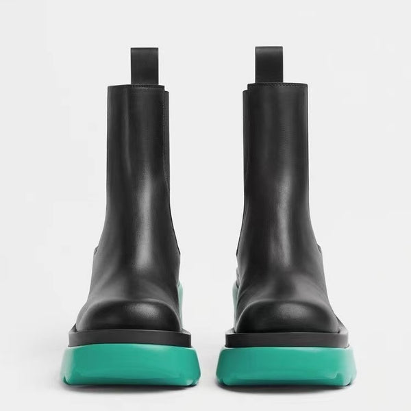 Chelsea Colorblock Platform Boots