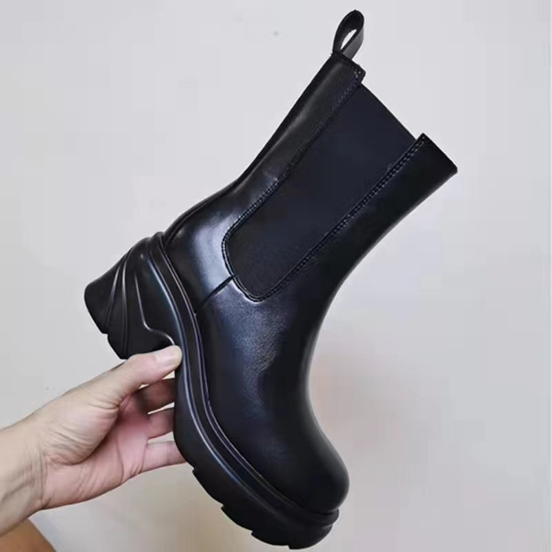 Chelsea Colorblock Platform Boots