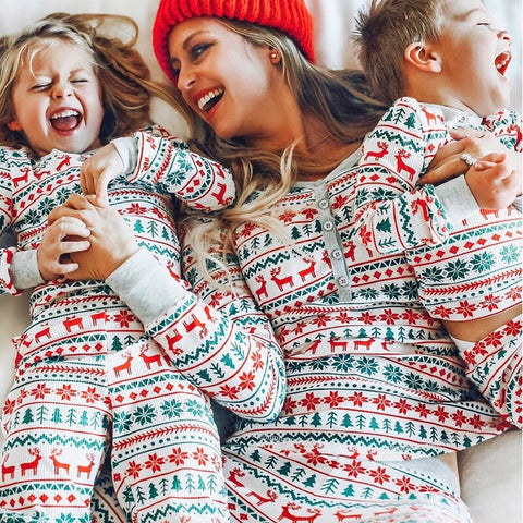 Comfortable Christmas pyjamas provide your family joy and warm.