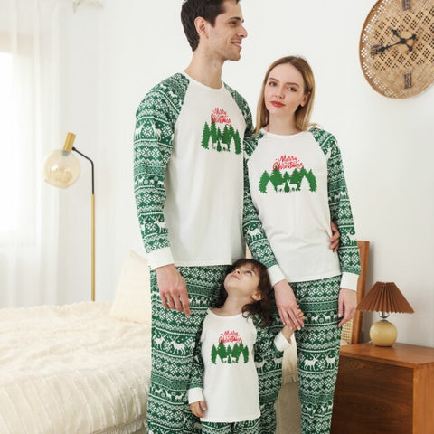 Christmas Family Matching Outfits Green