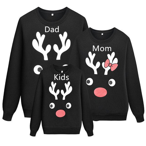 Black Hoodie Christmas Family Outfits